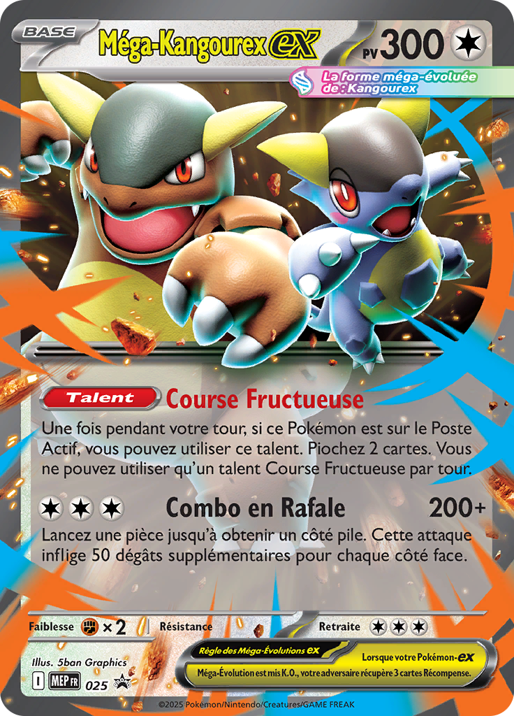 Méga-Kangourex-ex 25/52 — MEP Black Star Promos (French Pokémon TCG card)