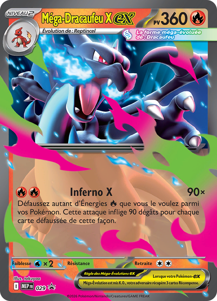 Méga-Dracaufeu X-ex 29/52 — MEP Black Star Promos (French Pokémon TCG card)