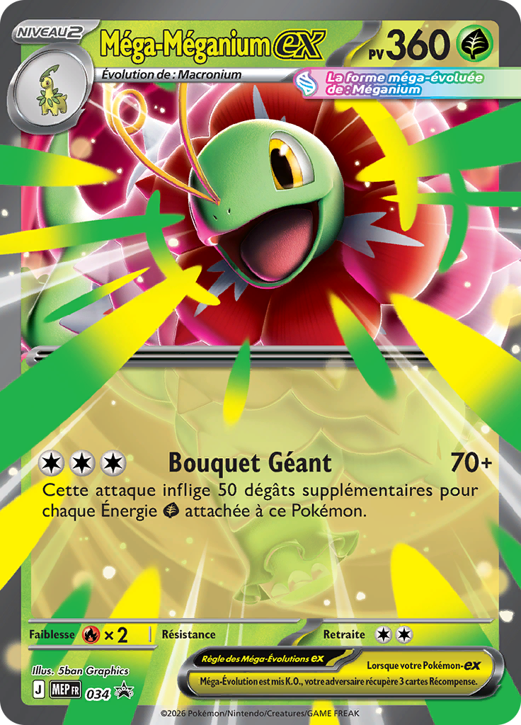 Méga-Méganium-ex 34/52 — MEP Black Star Promos (French Pokémon TCG card)