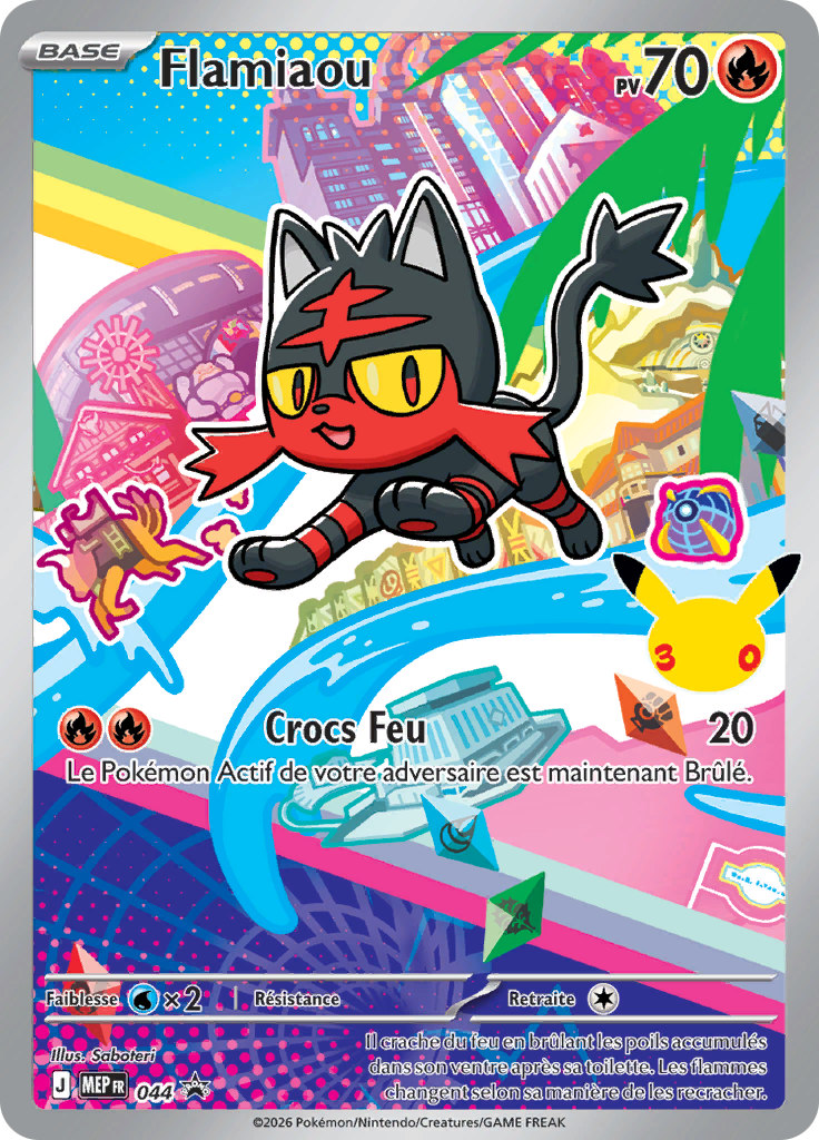 Flamiaou 44/52 — MEP Black Star Promos (French Pokémon TCG card)