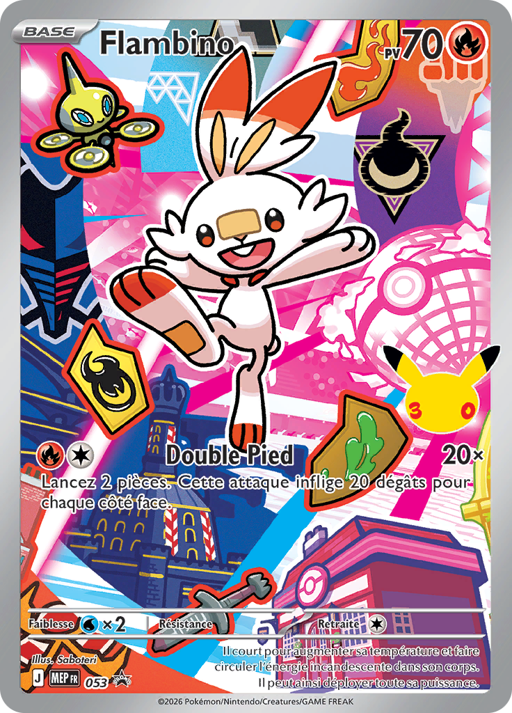 Flambino 53/52 — MEP Black Star Promos (French Pokémon TCG card)