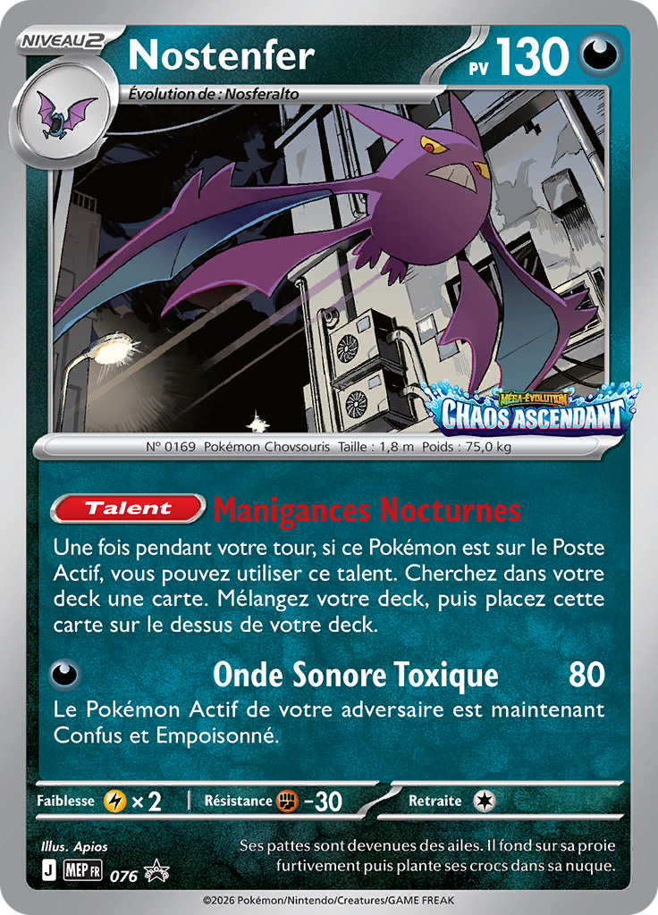 Nostenfer 76/52 — MEP Black Star Promos (French Pokémon TCG card)