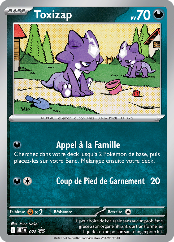 Toxizap 78/52 — MEP Black Star Promos (French Pokémon TCG card)