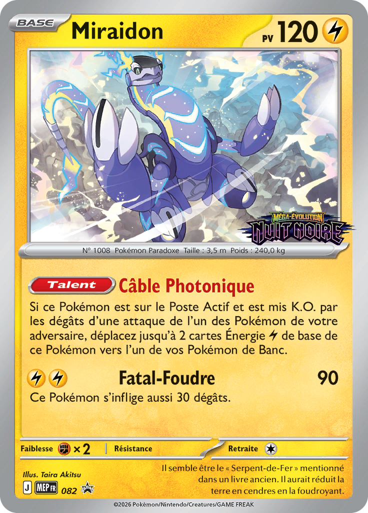 Miraidon 82/52 — MEP Black Star Promos (French Pokémon TCG card)