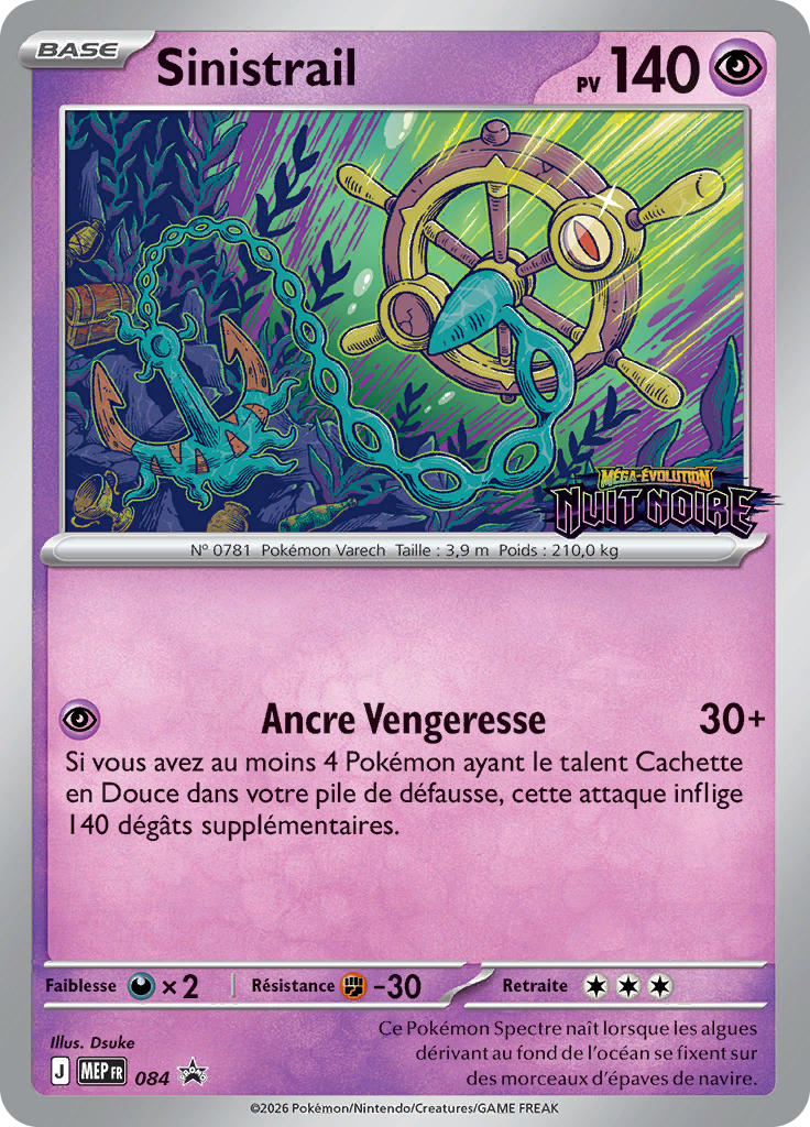 Sinistrail 84/52 — MEP Black Star Promos (French Pokémon TCG card)