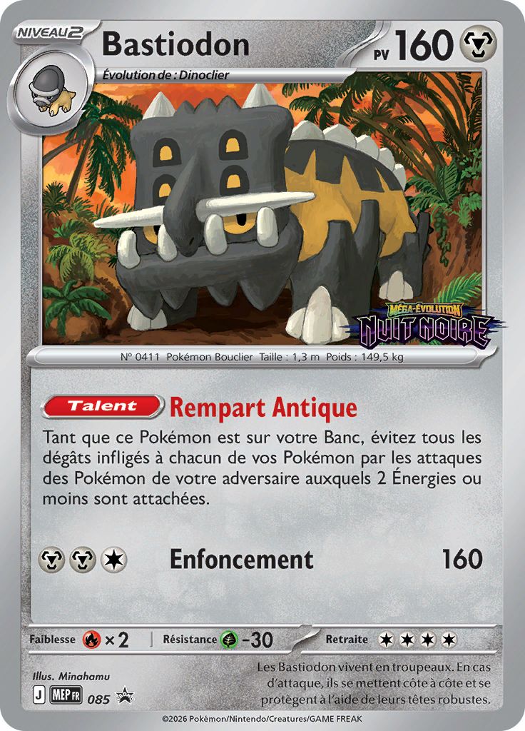Bastiodon 85/52 — MEP Black Star Promos (French Pokémon TCG card)