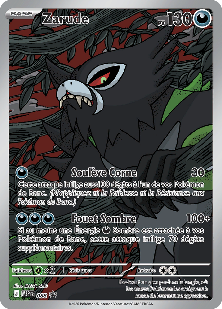 Zarude 88/52 — MEP Black Star Promos (French Pokémon TCG card)