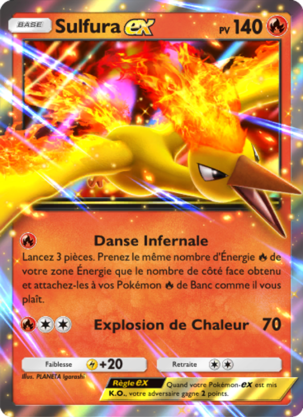 Sulfura-ex 025 — Promo-A (French Pokémon TCG card)