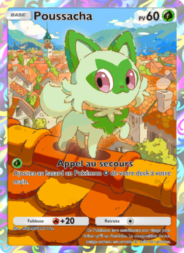 Poussacha 052 — Promo-A (French Pokémon TCG card)