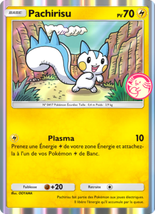 Pachirisu 058 — Promo-A (French Pokémon TCG card)