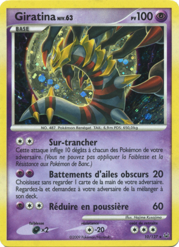 Giratina 10 — Platine (French Pokémon TCG card)