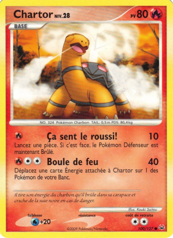 Chartor 100 — Platine (French Pokémon TCG card)