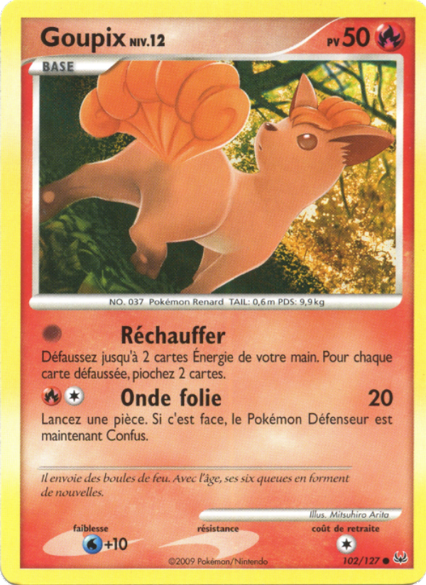 Goupix 102 — Platine (French Pokémon TCG card)