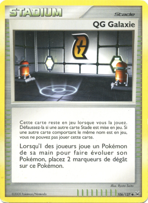 QG Galaxie 106 — Platine (French Pokémon TCG card)