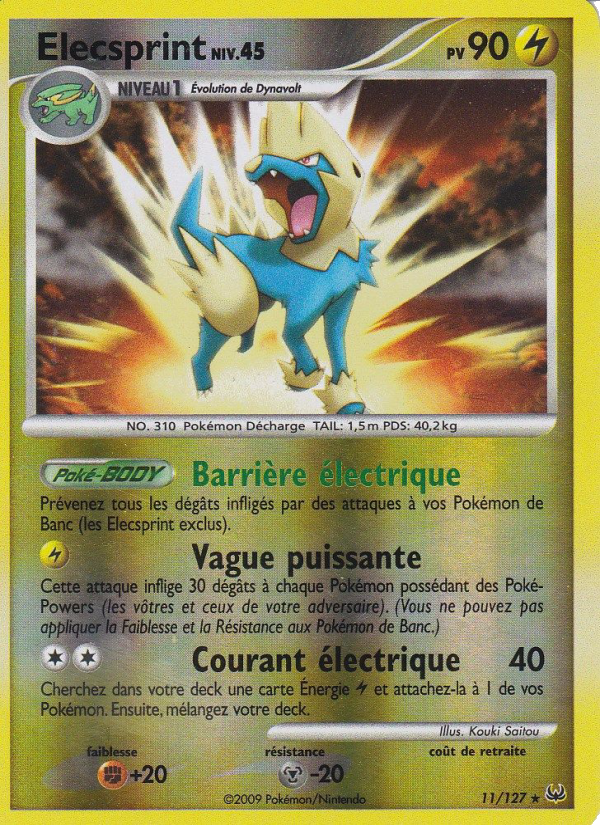 Élecsprint 11 — Platine (French Pokémon TCG card)