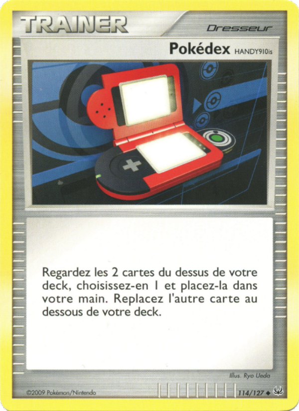 Pokédex HANDY910is 114 — Platine (French Pokémon TCG card)