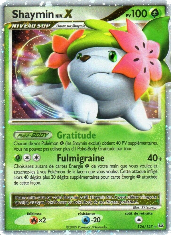 Shaymin 126 — Platine (French Pokémon TCG card)
