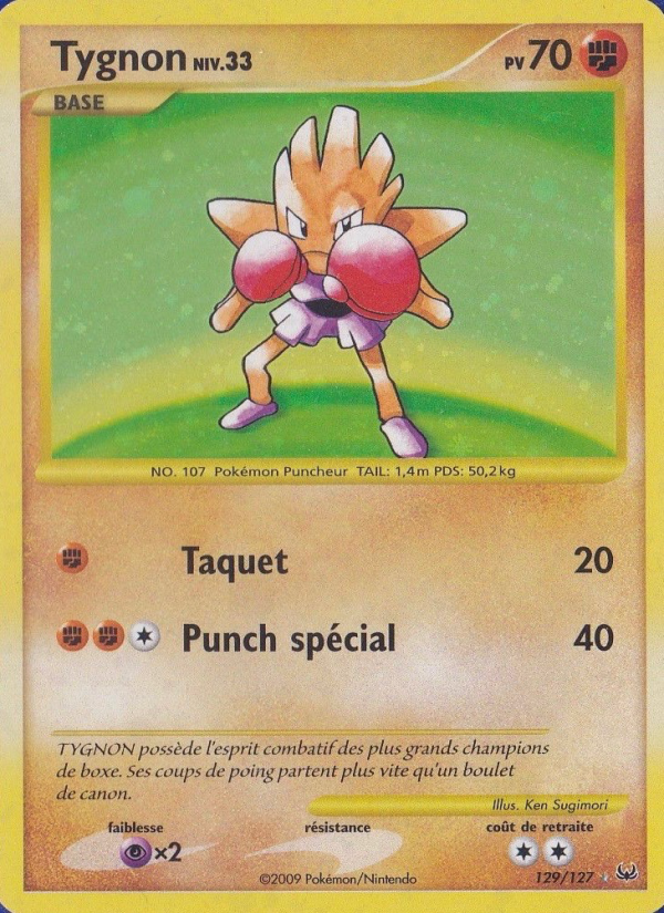 Tygnon 129 — Platine (French Pokémon TCG card)