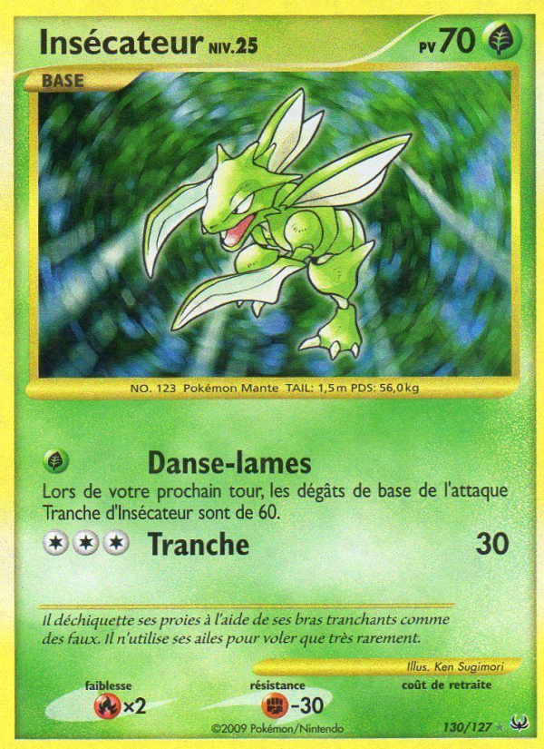 Insécateur 130 — Platine (French Pokémon TCG card)
