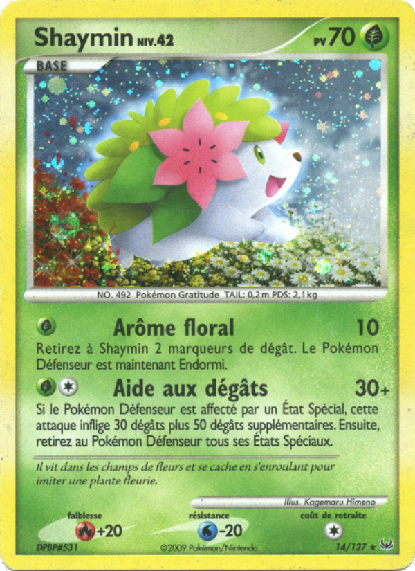 Shaymin 14 — Platine (French Pokémon TCG card)