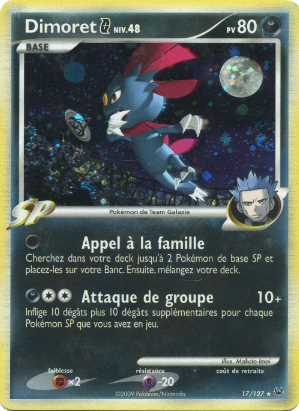 Dimoret  17 — Platine (French Pokémon TCG card)