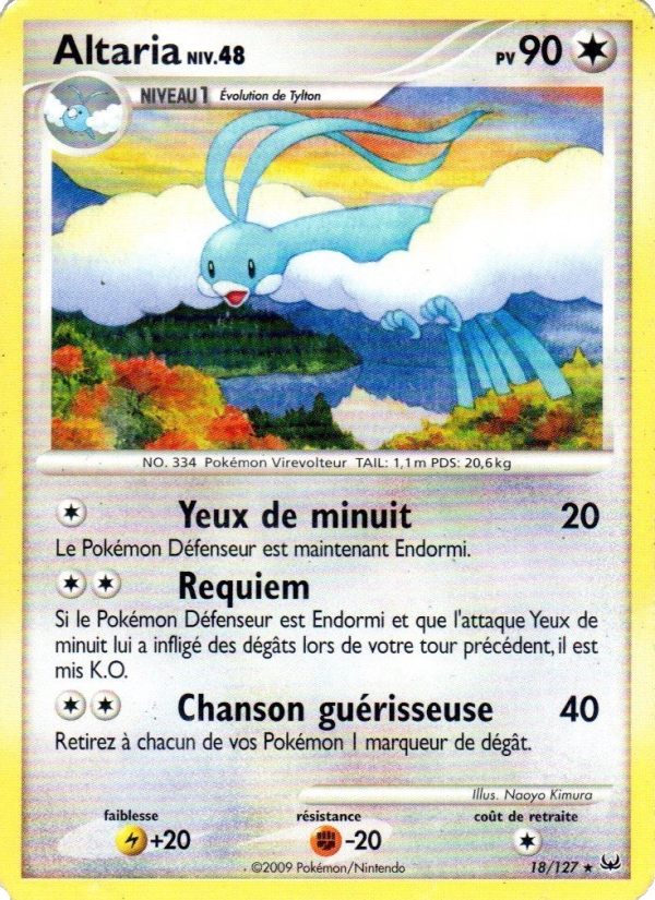 Altaria 18 — Platine (French Pokémon TCG card)