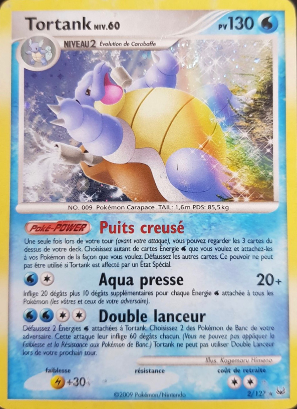 Tortank 2 — Platine (French Pokémon TCG card)