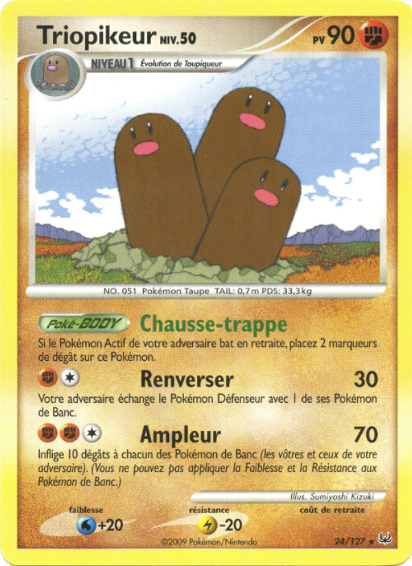 Triopikeur 24 — Platine (French Pokémon TCG card)