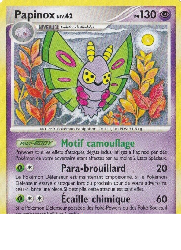 Papinox 25 — Platine (French Pokémon TCG card)