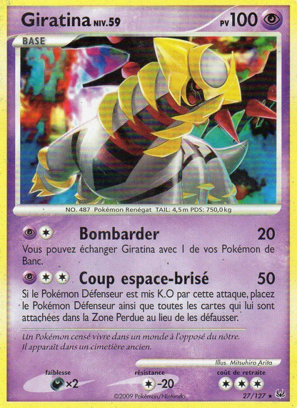 Giratina 27 — Platine (French Pokémon TCG card)