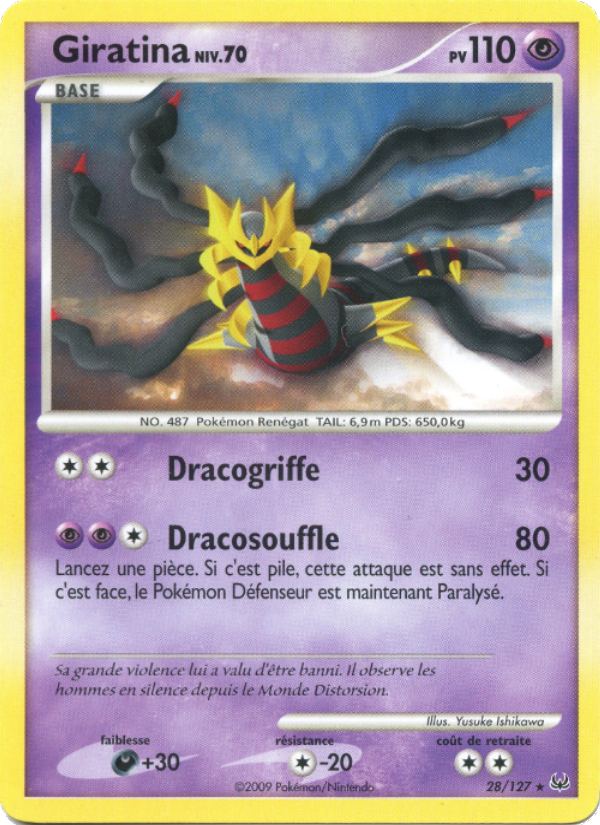 Giratina 28 — Platine (French Pokémon TCG card)