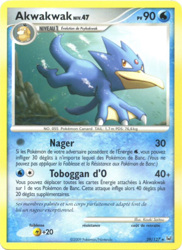 Akwakwak 29 — Platine (French Pokémon TCG card)