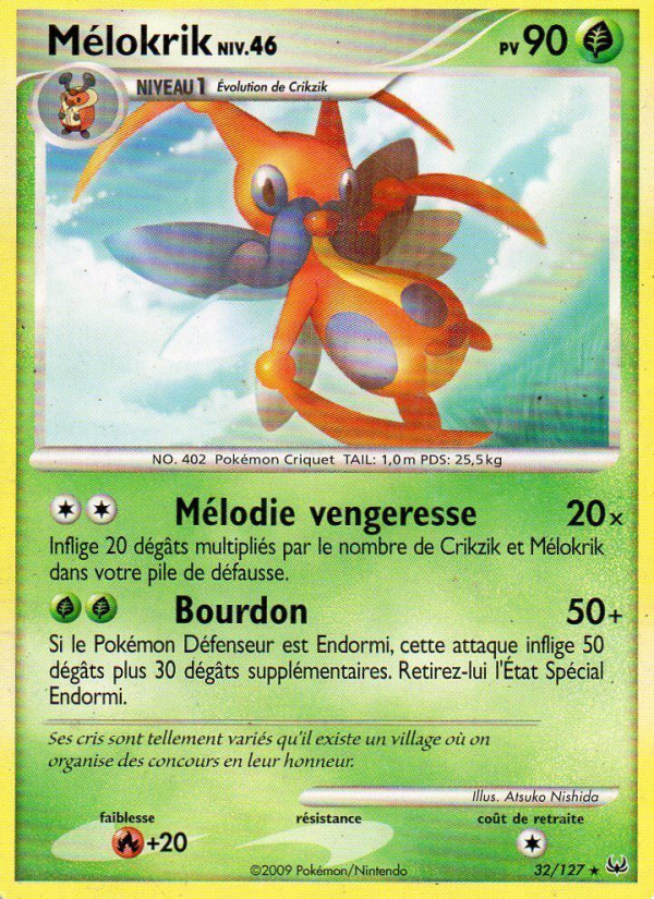 Mélokrik 32 — Platine (French Pokémon TCG card)