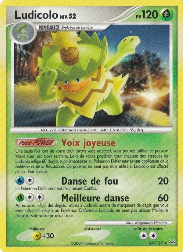 Ludicolo 34 — Platine (French Pokémon TCG card)