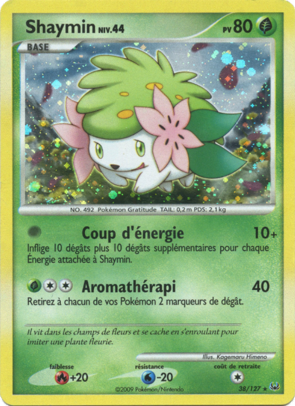 Shaymin 38 — Platine (French Pokémon TCG card)