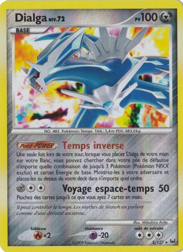 Dialga 5 — Platine (French Pokémon TCG card)