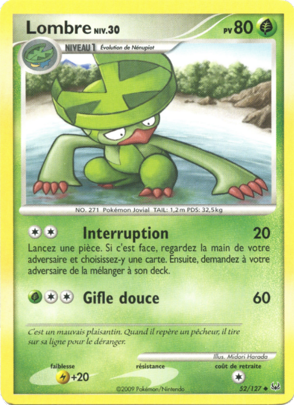 Lombre 52 — Platine (French Pokémon TCG card)