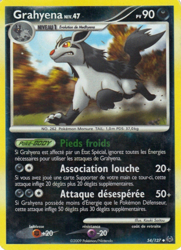 Grahyena 54 — Platine (French Pokémon TCG card)