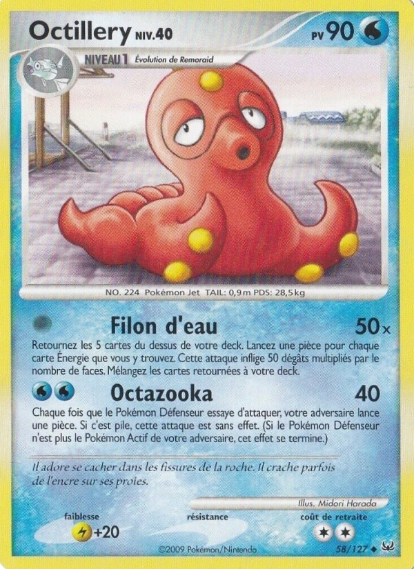 Octillery 58 — Platine (French Pokémon TCG card)