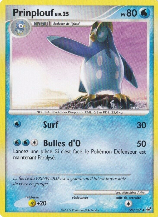 Prinplouf 59 — Platine (French Pokémon TCG card)