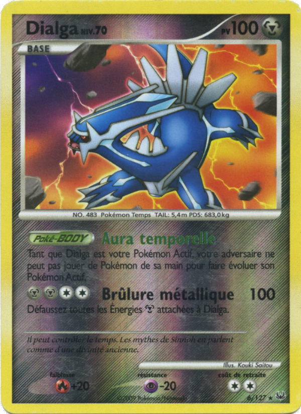 Dialga 6 — Platine (French Pokémon TCG card)