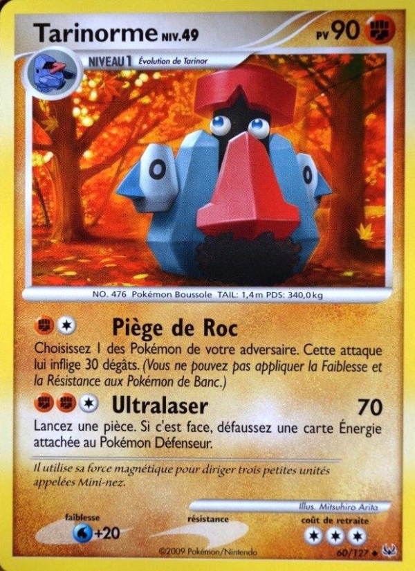 Tarinorme 60 — Platine (French Pokémon TCG card)