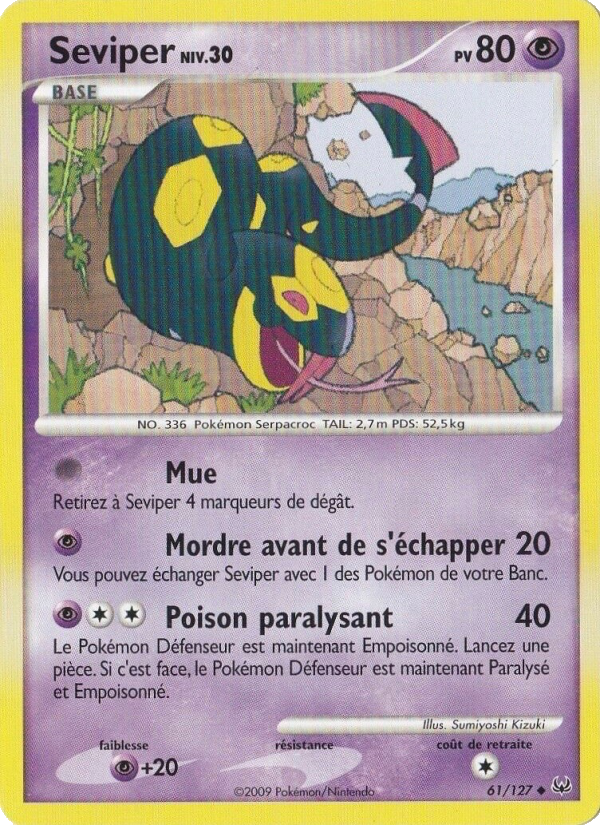 Seviper 61 — Platine (French Pokémon TCG card)