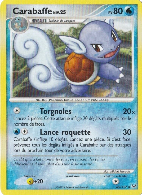 Carabaffe 65 — Platine (French Pokémon TCG card)