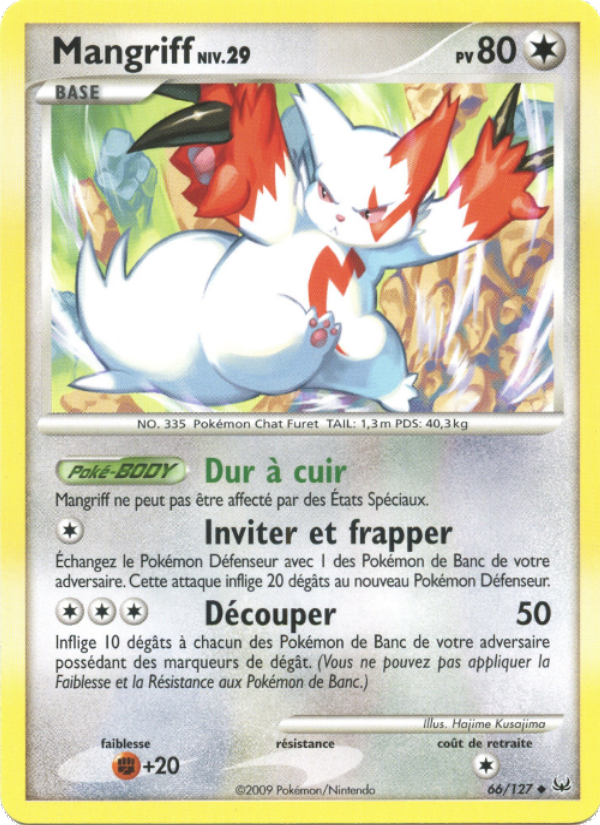 Mangriff 66 — Platine (French Pokémon TCG card)