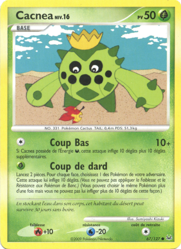 Cacnea 67 — Platine (French Pokémon TCG card)