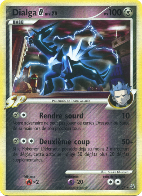 Dialga  7 — Platine (French Pokémon TCG card)