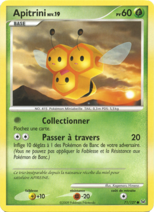 Apitrini 71 — Platine (French Pokémon TCG card)