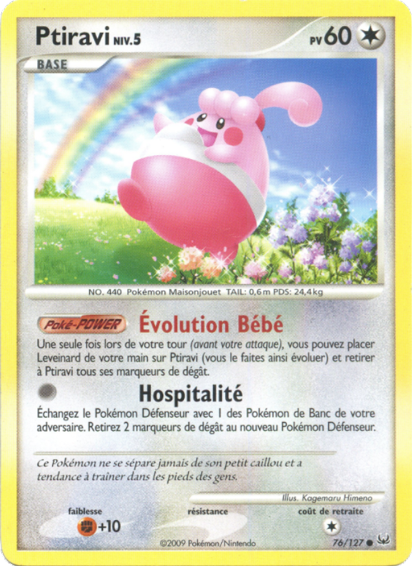 Ptiravi 76 — Platine (French Pokémon TCG card)