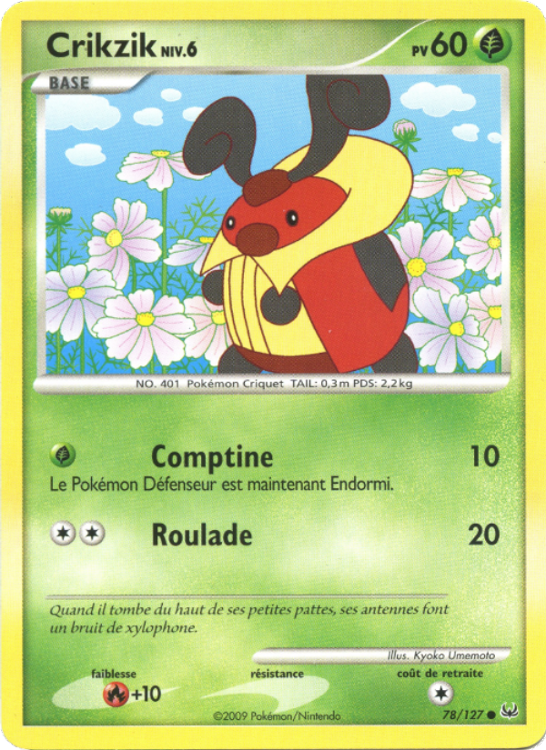 Crikzik 78 — Platine (French Pokémon TCG card)